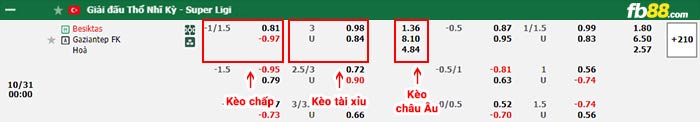 fb88-bảng kèo trận đấu Besiktas vs Gazisehir Gaziantep