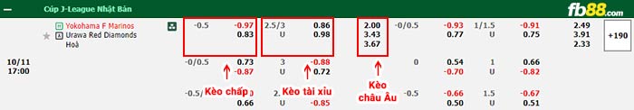 fb88-bảng kèo trận đấu Yokohama F Marinos vs Urawa Red