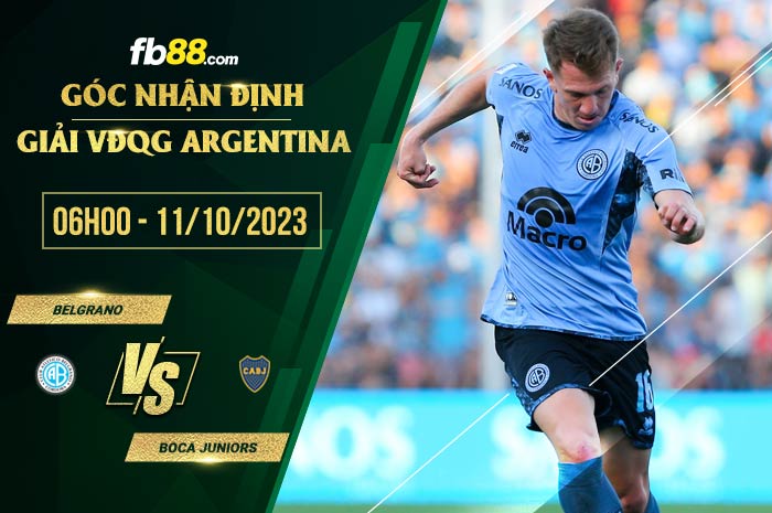 fb88-soi kèo Belgrano vs Boca Juniors