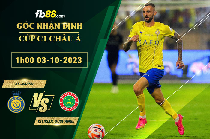 Fb88 soi kèo trận đấu Al-Nassr vs Istiklol Dushanbe