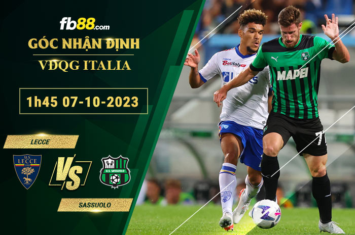 Fb88 soi kèo trận đấu Lecce vs Sassuolo