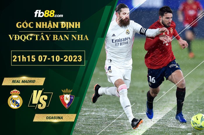 Fb88 soi kèo trận đấu Real Madrid vs Osasuna