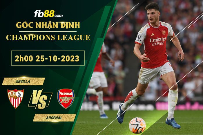 Fb88 soi kèo trận đấu Sevilla vs Arsenal