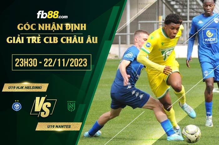 fb88-soi kèo U19 HJK Helsinki vs U19 Nantes