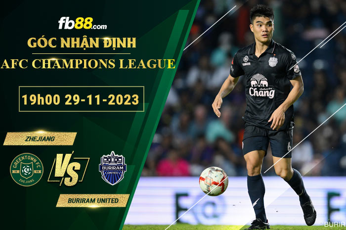 Fb88 soi kèo trận đấu Zhejiang Professional vs Buriram United