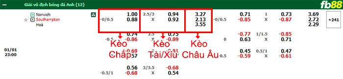 Fb88 bảng kèo trận đấu Norwich City vs Southampton