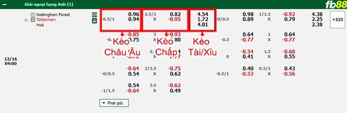 Fb88 bảng kèo trận đấu Nottingham Forest vs Tottenham
