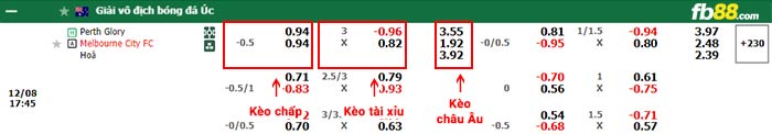 fb88-bảng kèo trận đấu Perth Glory vs Melbourne City