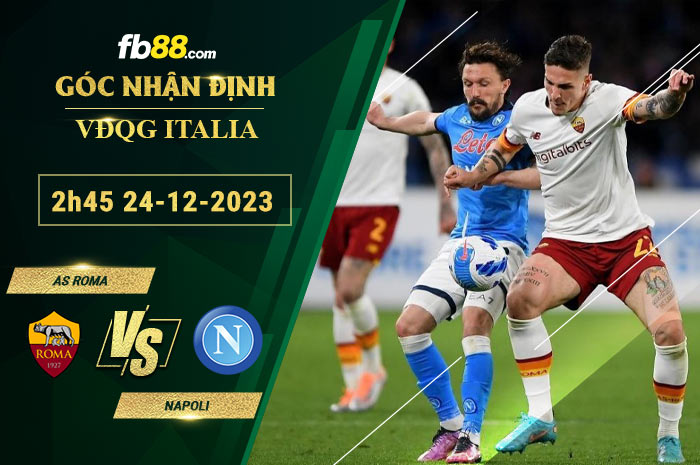 Fb88 soi kèo trận đấu AS Roma vs Napoli