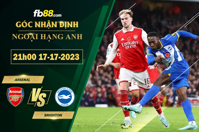 Fb88 soi kèo trận đấu Arsenal vs Brighton