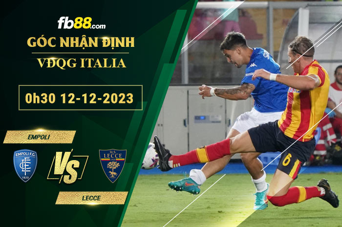 Fb88 soi kèo trận đấu Empoli vs Lecce