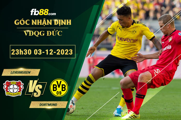 Fb88 soi kèo trận đấu Leverkusen vs Dortmund