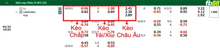 Fb88 bảng kèo trận đấu Australia vs Uzbekistan