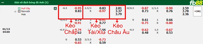 Fb88 bảng kèo trận đấu Hull City vs Norwich