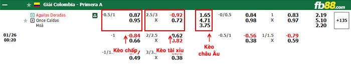 fb88-bảng kèo trận đấu Rionegro Aguilas vs Once Caldas