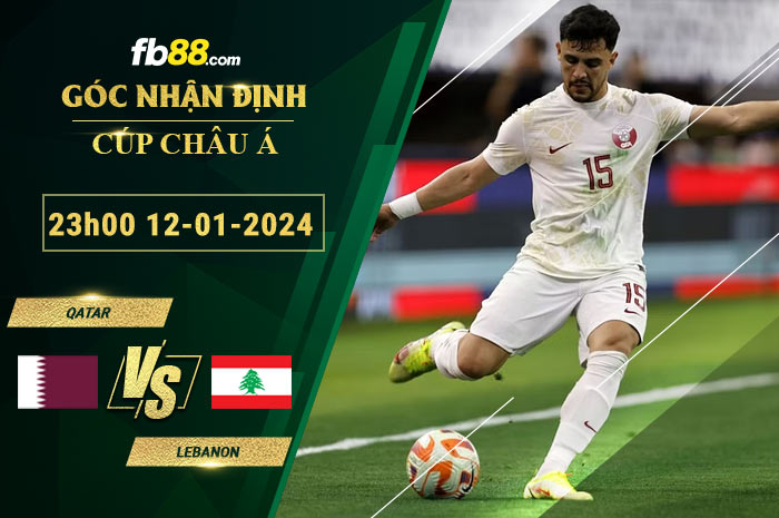 Fb88 soi kèo trận đấu Qatar vs Lebanon