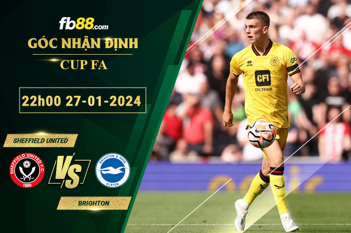 Fb88 soi kèo trận đấu Sheffield United vs Brighton