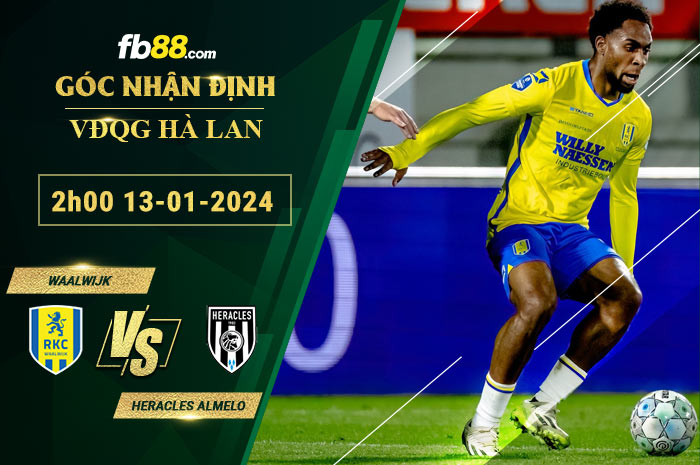 Fb88 soi kèo trận đấu Waalwijk vs Heracles Almelo