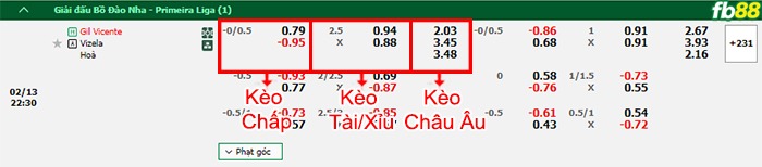 Fb88 bảng kèo trận đấu Gil Vicente vs Vizela