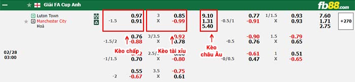 fb88-bảng kèo trận đấu Luton Town vs Man City