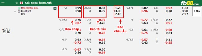 fb88-bảng kèo trận đấu Man City vs Brentford