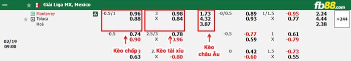 fb88-bảng kèo trận đấu Monterrey vs Toluca