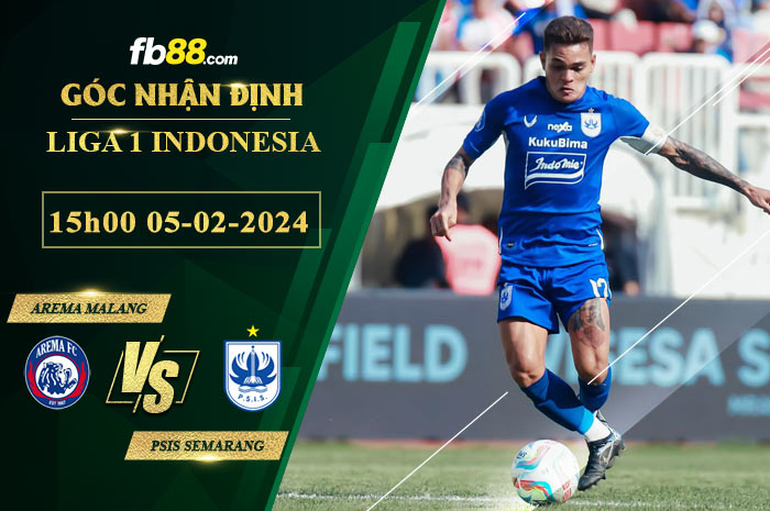 Fb88 soi kèo trận đấu Arema Malang vs PSIS Semarang