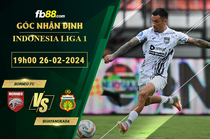 Fb88 soi kèo trận đấu Borneo FC vs Bhayangkara