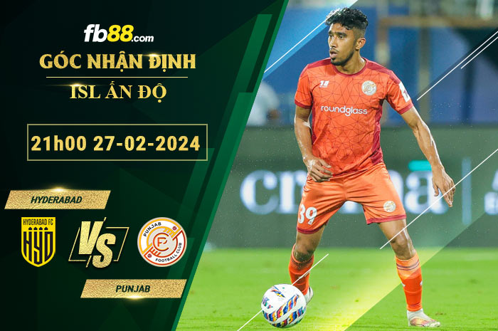 Fb88 soi kèo trận đấu Hyderabad vs Punjab