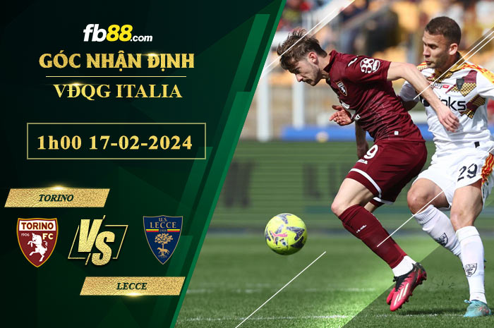 Fb88 soi kèo trận đấu Torino vs Lecce