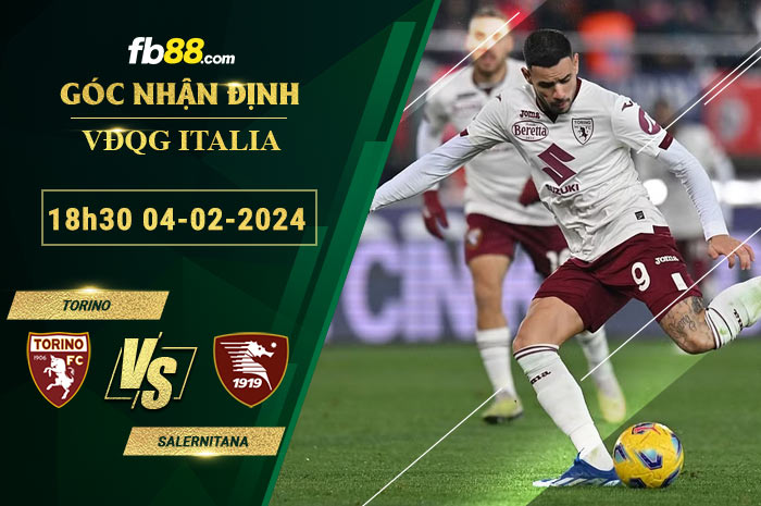 Fb88 soi kèo trận đấu Torino vs Salernitana