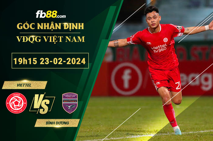 Fb88 soi kèo trận đấu Viettel vs Bình Dương