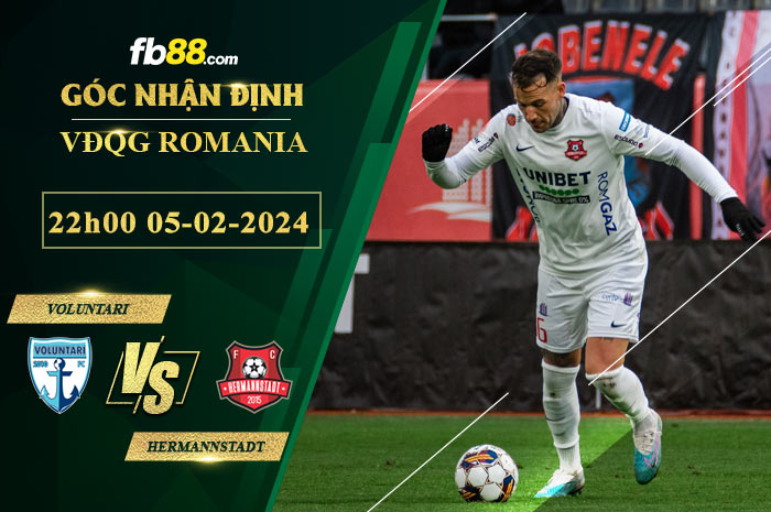 Fb88 soi kèo trận đấu Voluntari vs Hermannstadt