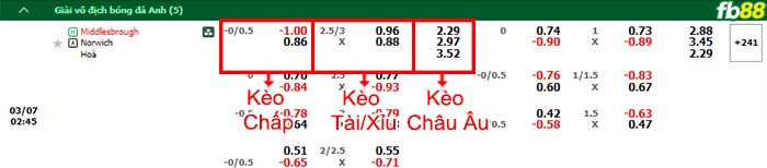 Fb88 bảng kèo trận đấu Middlesbrough vs Norwich