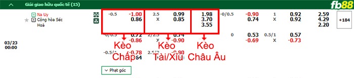 Fb88 bảng kèo trận đấu Na Uy vs Séc