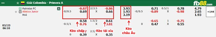 fb88-bảng kèo trận đấu Patriotas vs Junior Barranquilla