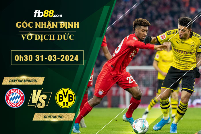 Fb88 soi kèo trận đấu Bayern Munich vs Dortmund