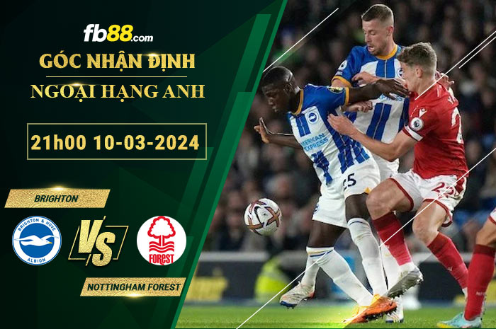 Fb88 soi kèo trận đấu Brighton vs Nottingham Forest