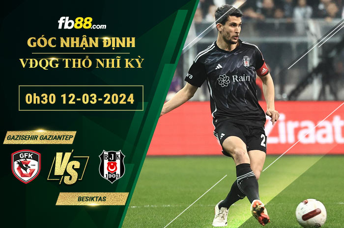 Fb88 soi kèo trận đấu Gazisehir Gaziantep vs Besiktas