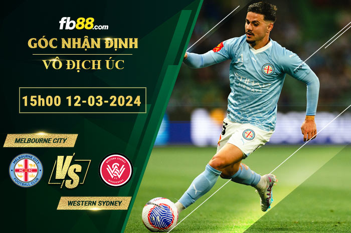 Fb88 soi kèo trận đấu Melbourne City vs Western Sydney