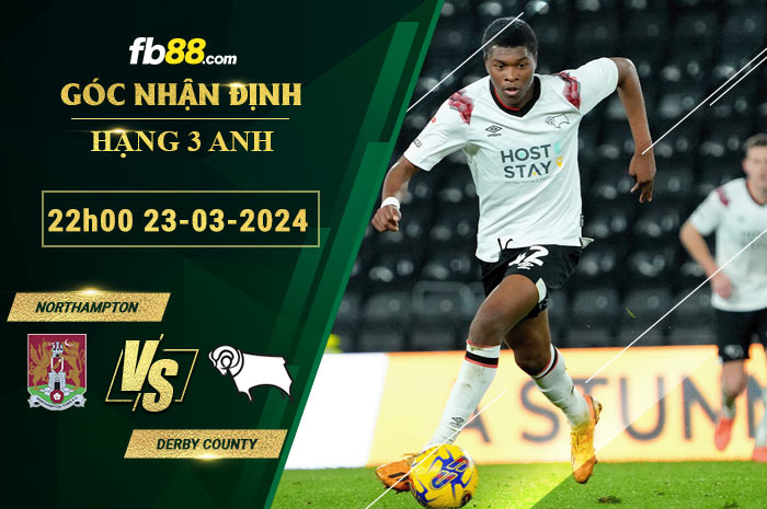 Fb88 soi kèo trận đấu Northampton vs Derby County