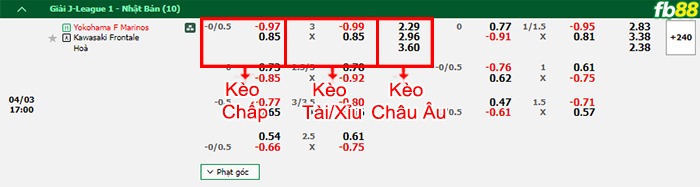 Fb88 bảng kèo trận đấu Yokohama F Marinos vs Kawasaki Frontale