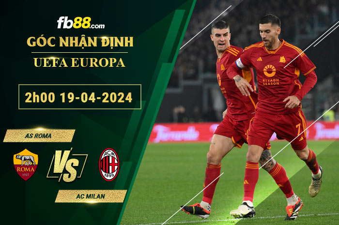 Fb88 soi kèo trận đấu AS Roma vs AC Milan