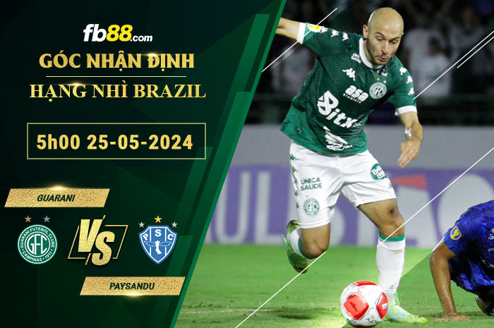 Fb88 soi kèo trận đấu Guarani vs Paysandu